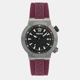  Shop Authentic Versace Greca Logo Diver Quartz Black Dial Purple Rubber Strap Watch for Men - VE8G00224 - Luxxuri