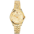  Shop Authentic Versace Virtus Quartz Gold Dial Gold Steel Strap Watch for Women - VEHU00720 - Luxxuri