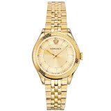  Shop Authentic Versace Virtus Quartz Gold Dial Gold Steel Strap Watch for Women - VEHU00720 - Luxxuri