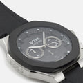  Shop Authentic Hugo Boss Taper Chronograph Black Dial Black Leather Strap Watch for Men - 1514085 - Luxxuri
