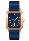 Tory Burch Robinson Quartz Blue Dial Blue Leather Strap Watch for Women - TBW1511