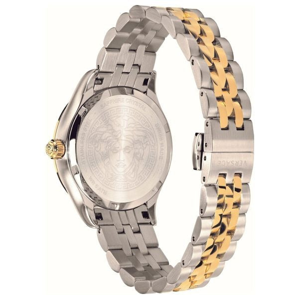 Shop Authentic Versace Hellenyium Grey Dial Two Tone Steel Strap Watch for Women - VEHU00520 - Luxxuri