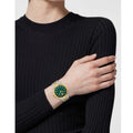  Shop Authentic Versace V-Code Analog Green Dial Two Tone Steel Strap Watch for Women - VE8I00424 - Luxxuri