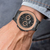  Shop Authentic Hugo Boss Taper Chronograph Black Dial Black Steel Strap Watch for Men - 1514090 - Luxxuri