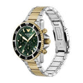  Shop Authentic Emporio Armani World Explorer Chronograph Green Dial Two Tone Steel Strap Watch for Men - AR11695 - Luxxuri