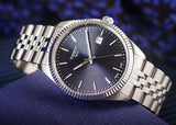 Tissot Ballade Quartz Blue Dial Silver Steel Strap Watch for Men - T156.410.11.041.00