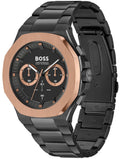 Shop Authentic Hugo Boss Taper Chronograph Black Dial Black Steel Strap Watch for Men - 1514090 - Luxxuri