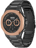  Shop Authentic Hugo Boss Taper Chronograph Black Dial Black Steel Strap Watch for Men - 1514090 - Luxxuri