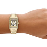  Shop Authentic Emporio Armani Genni Crystals Gold Dial Gold Steel Strap Watch for Women  - AR11663 - Luxxuri