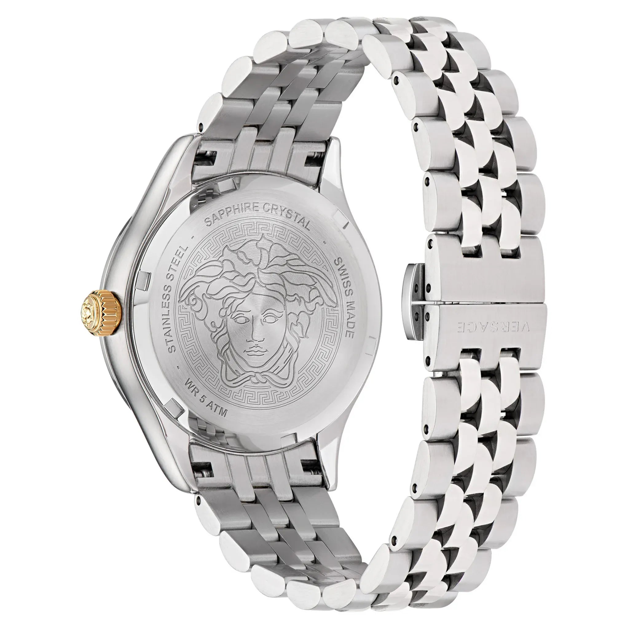 Versace Hellenyium Quartz Silver Dial Silver Steel Strap Watch for Women - VE2S00322