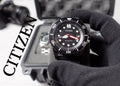 Citizen Mechanical Automatic Black Dial Black Rubber Strap Watch for Men - NJ0125-11E