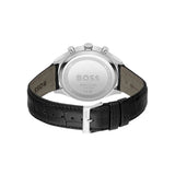  Shop Authentic Hugo Boss Gregor Chronograph Black Dial Black Leather Strap Watch for Men - 1514049 - Luxxuri
