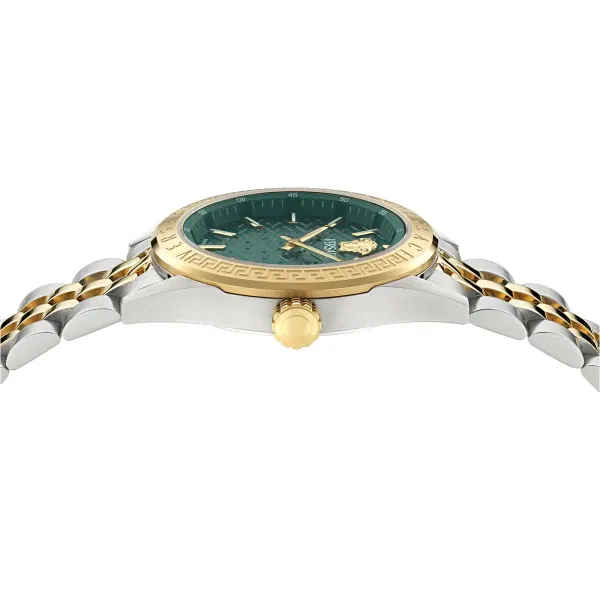  Shop Authentic Versace V-Code Analog Green Dial Two Tone Steel Strap Watch for Women - VE8I00424 - Luxxuri