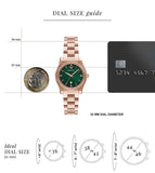  Shop Authentic Emporio Armani Federica Analog Green Dial Rose Gold Steel Strap Watch for Women - AR11639 - Luxxuri