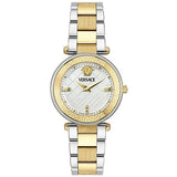  Shop Authentic Versace Reve Analog White Dial Two Tone Steel Strap Watch for Women - VE8B00724 - Luxxuri