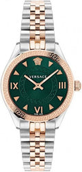  Shop Authentic Versace Hellenyium Quartz Green Dial Two Tone Steel Strap Watch for Women - VE2S00422 - Luxxuri