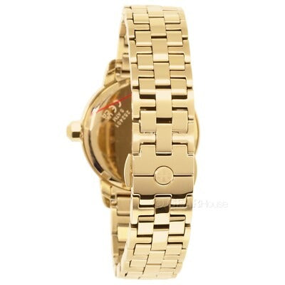 Tory Burch Reva Gold Dial Gold Steel Strap Watch for Women - TBW4011