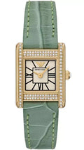  Shop Authentic Emporio Armani Classic White Dial Green Leather Strap Watch for Women - AR11661 - Luxxuri