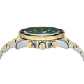  Shop Authentic Emporio Armani World Explorer Chronograph Green Dial Two Tone Steel Strap Watch for Men - AR11695 - Luxxuri