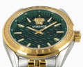  Shop Authentic Versace V-Code Analog Green Dial Two Tone Steel Strap Watch for Women - VE8I00424 - Luxxuri