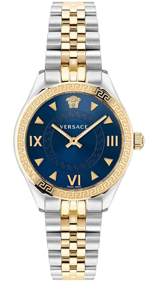  Shop Authentic Versace Hellenyium Quartz Blue Dial Two Tone Steel Strap Watch for Women - VE2S00522 - Luxxuri