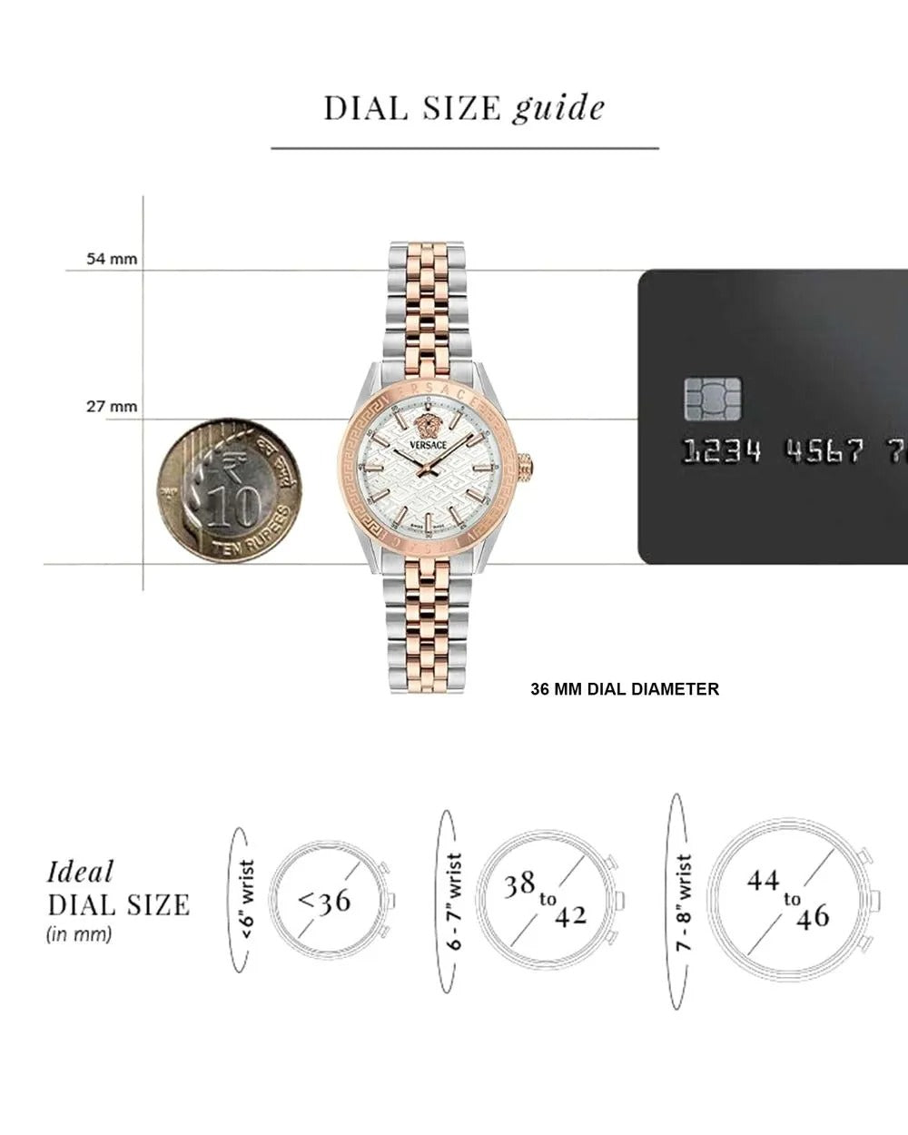  Shop Authentic Versace V-Code Analog White Dial Two Tone Steel Strap Watch for Women - VE8I00624 - Luxxuri