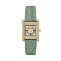  Shop Authentic Emporio Armani Classic White Dial Green Leather Strap Watch for Women - AR11661 - Luxxuri