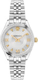  Shop Authentic Versace Hellenyium Quartz Silver Dial Silver Steel Strap Watch for Women - VE2S00322 - Luxxuri