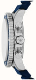  Shop Authentic Emporio Armani World Explorer Chronograph Blue Dial Blue Silicone Strap Watch for Men - AR11696 - Luxxuri