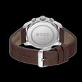  Shop Authentic Hugo Boss Trace Chronograph Blue Dial Brown Leather Strap Watch for Men - 1514002 - Luxxuri
