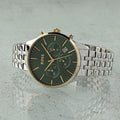  Shop Authentic Hugo Boss Avery Chronograph Green Dial Silver Steel Strap Watch for Men - 1514159 - Luxxuri