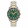  Shop Authentic Versace Greca Dome Chronograph Green Dial Two Tone Steel Strap Watch for Men - VE6K00423 - Luxxuri