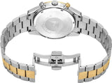 Emporio Armani Racer Chronograph Black Dial Two Tone Steel Strap Watch for Men - AR11678