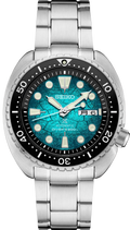 Seiko US Special Edition Automatic Green Dial Silver Steel Strap Watch for Men - SRPH57