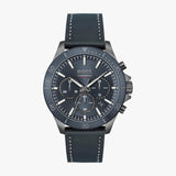  Shop Authentic Hugo Boss Troper Chronograph Blue Dial Blue Leather Strap Watch for Men - 1514056 - Luxxuri