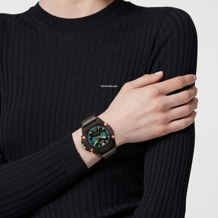  Shop Authentic Versace Icon Active Chronograph Black Dial Black Rubber Strap Unisex Watch - VE8P00224 - Luxxuri