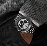  Shop Authentic Seiko Prospex Speedtimer Solar Chronograph Silver Dial Silver Steel Strap Watch for Men - SSC911 - Luxxuri