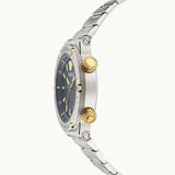  Shop Authentic Versace Greca Logo Diver Quartz Black Dial Two Tone Steel Strap Watch for Men - VE8G00424 - Luxxuri