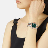  Shop Authentic Versace Hellenyium Quartz Green Dial Two Tone Steel Strap Watch for Women - VE2S00422 - Luxxuri