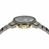  Shop Authentic Versace Greca Dome Chronograph Black Dial Grey Steel Strap Watch for Men - VE6K00623 - Luxxuri