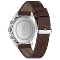  Shop Authentic Hugo Boss Trace Chronograph Blue Dial Brown Leather Strap Watch for Men - 1514002 - Luxxuri
