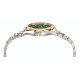  Shop Authentic Versace Hellenyium Quartz Green Dial Two Tone Steel Strap Watch for Women - VEHU00420 - Luxxuri