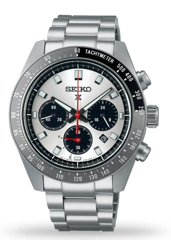  Shop Authentic Seiko Prospex Speedtimer Solar Chronograph Silver Dial Silver Steel Strap Watch for Men - SSC911 - Luxxuri