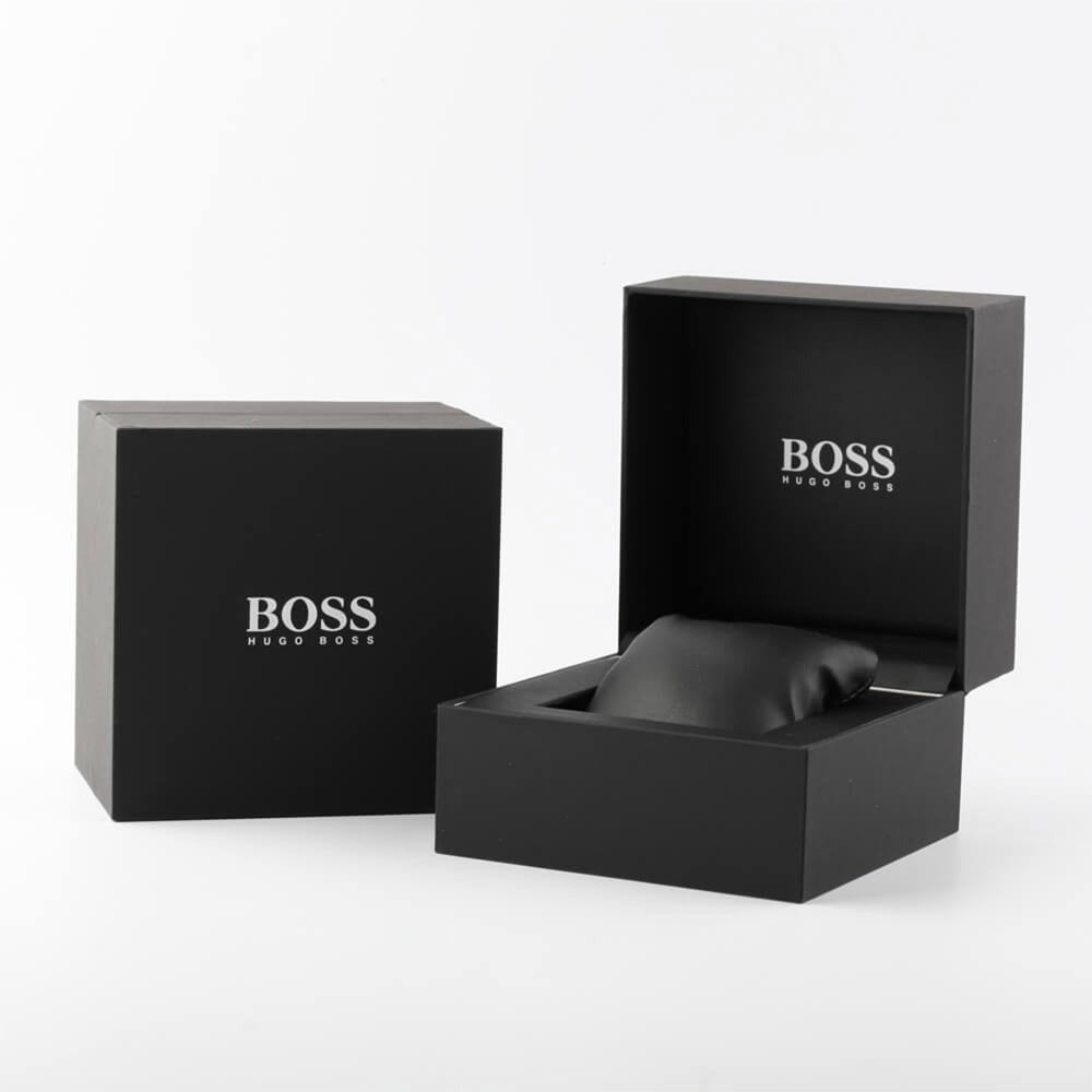  Shop Authentic Hugo Boss Taper Chronograph Black Dial Black Steel Strap Watch for Men - 1514090 - Luxxuri