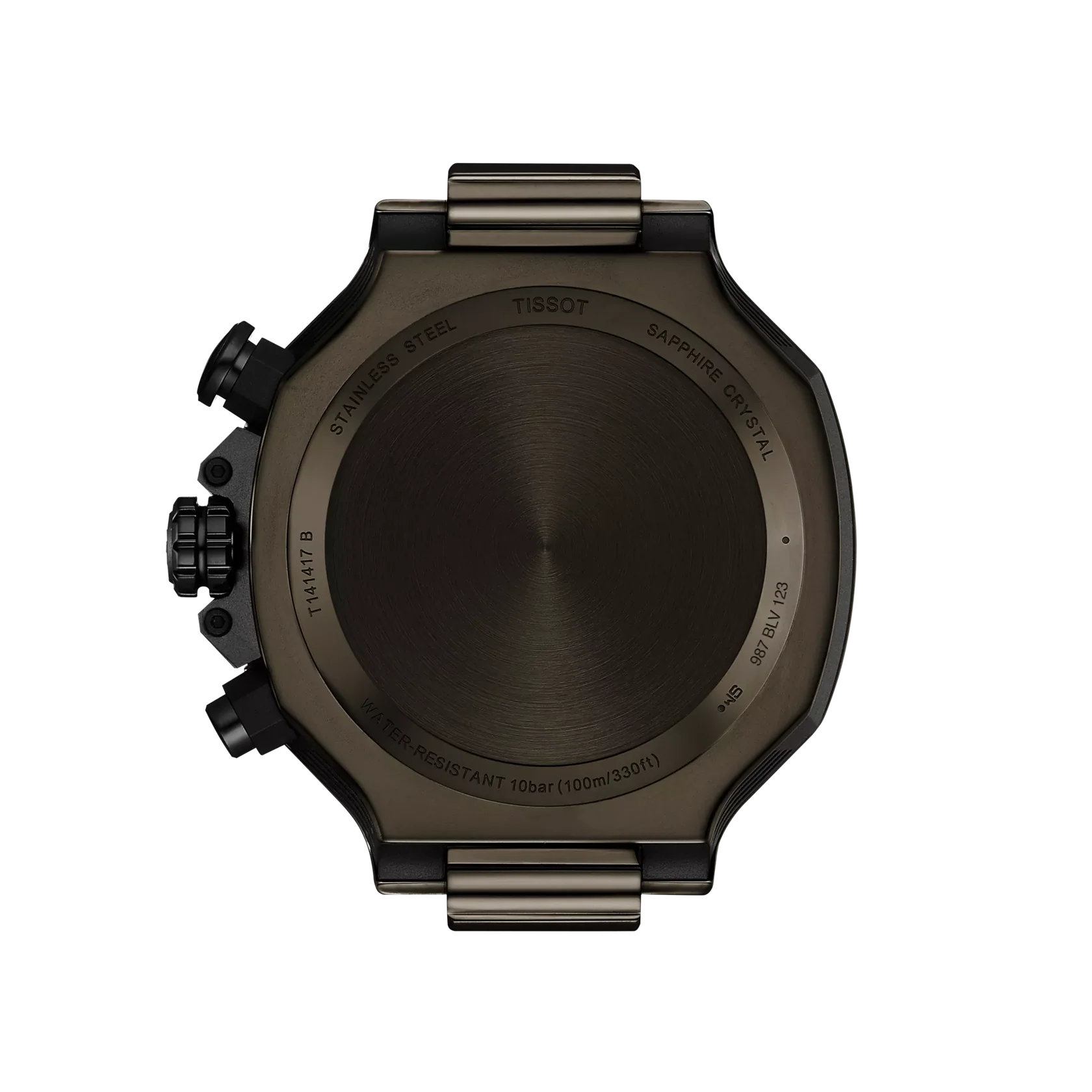 Tissot T Race Chronograph Black Dial Green Rubber Strap Watch for Men - T141.417.37.061.02