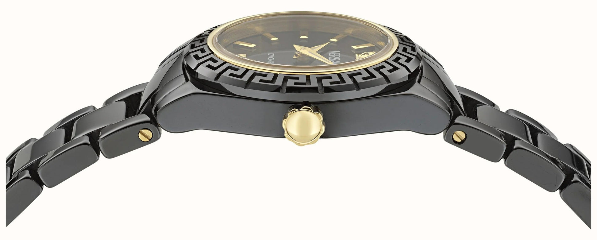  Shop Authentic Versace DV One Mini Black Dial Black Steel Strap Watch for Women - VE9F00124 - Luxxuri