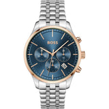  Shop Authentic Hugo Boss Avery Chronograph Blue Dial Silver Steel Strap Watch for Men - 1514158 - Luxxuri