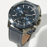  Shop Authentic Hugo Boss Troper Chronograph Blue Dial Blue Leather Strap Watch for Men - 1514056 - Luxxuri