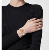  Shop Authentic Versace Reve Analog Rose Gold Dial Two Tone Steel Strap Watch for Women - VE8B00424 - Luxxuri