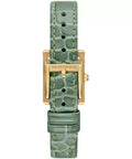  Shop Authentic Emporio Armani Classic White Dial Green Leather Strap Watch for Women - AR11661 - Luxxuri